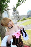 beatrice braid choker cleavage cosplay gown orange_hair saku umineko_no_naku_koro_ni rating:Safe score:2 user:nil!