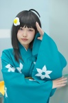 ahoge araragi_tsukihi bakemonogatari cosplay kanipan yukata rating:Safe score:0 user:nil!