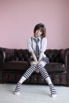 blouse hairband miniskirt nana skirt striped suspenders thighhighs tie zettai_ryouiki rating:Safe score:1 user:nil!