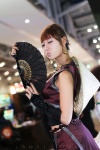 choi_seul-gi costume fingerless_elbow_gloves folding_fan necklace rice_hat rating:Safe score:0 user:mock