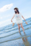 blouse straw_hat swimsuit tometo_kamu wrap_skirt rating:Safe score:1 user:pixymisa