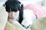 bed blouse cosplay miyabi original skirt stuffed_animal teddy_bear twintails rating:Safe score:0 user:nil!