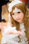 bandages blonde_hair cosplay dress feathers kareshi_kanojo_no_jijou shibahime_tsubasa wings zero_inch rating:Safe score:0 user:nil!