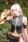 armband blouse cosplay default_costume detached_sleeves headset megurine_luka necoco pink_hair skirt vocaloid rating:Safe score:1 user:pixymisa