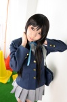 akiyama_mio blazer blouse bookbag cosplay kneesocks k-on! pleated_skirt school_uniform skirt yukino_koro rating:Safe score:1 user:nil!