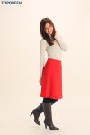 black_legwear boots okauchi_maiko pantyhose skirt sweater turtleneck rating:Safe score:0 user:nil!