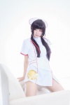 cosplay dress ii_naotora_(sengoku_musou) nagisa_mark-02 nurse nurse_cap nurse_uniform sengoku_musou sengoku_otome_-_ii_naotora stethoscope thighhighs twintails white_legwear rating:Safe score:0 user:nil!