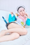 cosplay hakuhi_kaede headphones hoodie miniskirt nitro_super_sonic pink_eyes pink_hair skirt super_soniko tshirt rating:Safe score:0 user:pixymisa