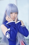 aika_shiki aoki_hagane_no_arpeggio blue_hair cosplay detached_sleeves iona sailor_uniform school_uniform rating:Safe score:0 user:nil!