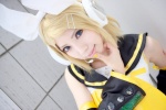 blonde_hair cosplay default_costume headset kagamine_rin mizuno_shiro vocaloid rating:Safe score:1 user:Log
