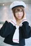 beret cardcaptor_sakura cosplay kinomoto_sakura kousaka_yun sailor_uniform school_uniform tie rating:Safe score:1 user:nil!