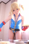 blonde_hair bodysuit cosplay fingerless_gloves gundam gundam_0079_card_builder higurashi_rin reiko_holinger thighhighs twintails rating:Safe score:2 user:nil!