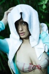 bikini_top cardigan cleavage kadena_reon ns_eyes_364 swimsuit towel wet rating:Safe score:1 user:nil!