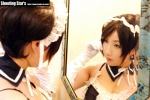 apron cleavage cosplay dress elbow_gloves gloves hairband kore_ga_watashi_no_goshujin-sama maid maid_uniform mirror please_order_love saku sawatari_izumi rating:Safe score:0 user:nil!