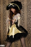dress fishnet_pantyhose gun ogoshi_shihomi pantyhose pirate_costume pirate_hat rifle rq-star_417 rating:Safe score:0 user:nil!