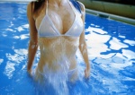 bikini cleavage fukunaga_china piari pool swimsuit underboob wet rating:Safe score:2 user:nil!