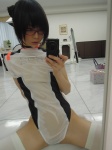 bodysuit glasses iiniku_ushijima self-shot thighhighs rating:Safe score:10 user:pixymisa