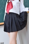4k-star_172 kuyuu_akane pleated_skirt sailor_uniform school_uniform skirt skirt_lift twin_braids rating:Safe score:0 user:nil!