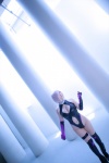 bodysuit boots castle_of_glass cleavage cosplay elbow_gloves fate/grand_order fate/series gloves mash_kyrielight pink_hair saku thigh_band thighhighs rating:Safe score:0 user:nil!