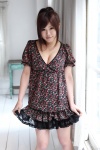 blouse cleavage miniskirt okamoto_kanami ponytail skirt skirt_lift rating:Safe score:2 user:nil!