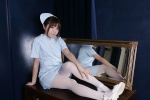 bed bikini_bottom cosplay dress maiko nurse nurse_cap nurse_uniform original pantyhose seifuku_zukan_5 swimsuit rating:Safe score:1 user:nil!
