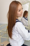4k-star_068 iwasaki_yui mirror pleated_skirt sailor_uniform school_uniform skirt rating:Safe score:0 user:nil!
