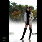 boots cardigan glasses hwang_mi_hee park_bench scarf shorts rating:Safe score:4 user:nil!
