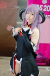 angel_mort apron cosplay detached_sleeves dress hanyuu higurashi_no_naku_koro_ni horns pantyhose purple_hair thighhighs waitress waitress_uniform yuzuko rating:Safe score:1 user:nil!