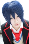 blazer blue_hair chirhiro_(ii) cosplay crossplay mawaru_penguindrum school_uniform sweater_vest takakura_shouma tie rating:Safe score:0 user:pixymisa