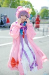 amatsuka_miyu cosplay hat nightgown pantyhose patchouli_knowledge purple_hair touhou rating:Safe score:0 user:nil!
