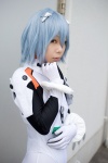 ayanami_rei blue_hair bodysuit cosplay katsuragi_ebino neon_genesis_evangelion plugsuit rating:Safe score:0 user:nil!