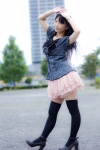 blouse hairbows lenfried miniskirt skirt thighhighs twintails zettai_ryouiki rating:Safe score:3 user:nil!