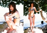 barefoot beach bikini blooming hamada_shouko plaid swimsuit rating:Safe score:1 user:nil!