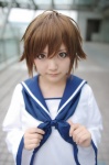 cosplay miyafuji_yoshika sailor_uniform school_uniform strike_witches yusa rating:Safe score:1 user:nil!