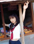 akiyama_rina bookbag costume miniskirt pleated_skirt sailor_uniform school_uniform skirt rating:Safe score:0 user:nil!