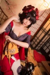 cleavage cosplay fate/grand_order fate/series hairpin katsushika_hokusai kimono miu_(iii) rating:Safe score:0 user:nil!