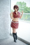 boots brown_eyes cosplay croptop meiko miniskirt pantyhose seino_merika sheer_legwear skirt vocaloid rating:Safe score:0 user:pixymisa