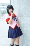 bakemonogatari blouse cosplay hanekawa_tsubasa kneesocks pleated_skirt ruton school_uniform skirt rating:Safe score:0 user:nil!