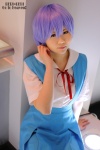 ayanami_rei blue_hair cosplay jumper kanna_hasuki neon_genesis_evangelion sailor_uniform school_uniform rating:Safe score:0 user:nil!