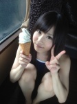 aisaka_megumi ice_cream one-piece_swimsuit swimsuit rating:Safe score:1 user:nil!
