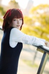 amami_haruka blouse cosplay hair_ribbons hana_(iii) idolmaster ribbon_tie sweater rating:Safe score:0 user:pixymisa