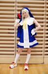 blonde_hair bridget cosplay crossplay dress guilty_gear habit kneesocks nekokami_riuto rating:Safe score:0 user:nil!