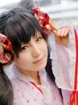 animal_ears cat_ears cosplay hairbows kimono mameko otome_youkai_zakuro pink_eyes twintails zakuro_(oyz) rating:Safe score:0 user:pixymisa