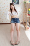 bikini_bottom croptop denim fujishima_yui miniskirt ponytail skirt swimsuit rating:Safe score:0 user:nil!