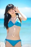 akira_(ii) beach bikini ocean side-tie_bikini swimsuit rating:Safe score:1 user:nil!