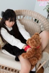 blouse hairbow jumper nishino_koharu socks stuffed_animal teddy_bear rating:Safe score:0 user:nil!