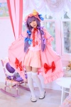amatsuka_miyu cosplay dress hat patchouli_knowledge purple_hair robe stuffed_animal teddy_bear thighhighs touhou zettai_ryouiki rating:Safe score:0 user:nil!
