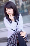 blazer blouse bowtie cosplay ichinomiya_kanna pleated_skirt shingyoji_fumie shiritsu_bakaleya_koukou skirt thighhighs zettai_ryouiki rating:Safe score:1 user:pixymisa