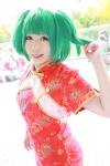 ahoge cosplay green_hair macross macross_frontier muu qipao ranka_lee twintails rating:Safe score:0 user:pixymisa