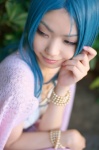 blue_hair cape cosplay dress kaieda_kae nefertari_vivi one_piece rating:Safe score:1 user:nil!